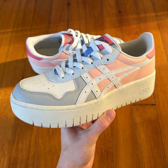 Asics Women’s Japan S PF Platform Sneakers | Size 8 | Pastel Pink and Blue - Picture 14 of 16